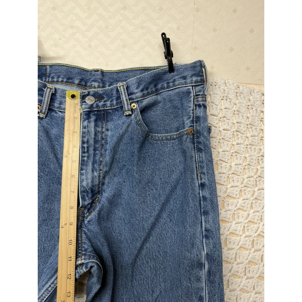 Levis 550 Jeans Men's 34x34 Fits 32x32 Blue Denim Straight Leg 100%Cotton